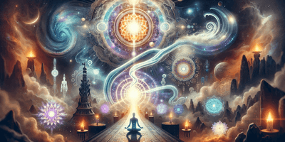  A mystical and powerful cover image for a blog post about a personal journey with Kundalini energy. The image should capture the essence of Kundalini .png