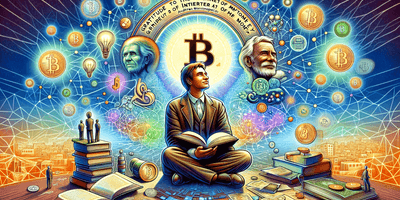 a blog cover image for the theme 'Gratitude to The Internet of Money by Andreas M. Antonopoulos'. The image should capture the essence of trans.png