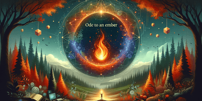 blog cover image for the text 'Ode to an Ember'. The image should visually capture the essence of gratitude and the transformative power of a.png