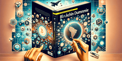 a blog cover image for the theme 'Blockchain for Dummies by Tiana Laurence', part of the Gratitude Series. The image should capture the essence.png